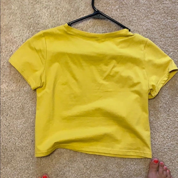 Mustard yellow crop top - Picture 2 of 2
